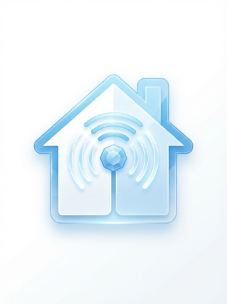 Hand adjusting a modern smart thermostat, demonstrating smart home device and kitchen appliance installation in Damac Hills, Dubai.